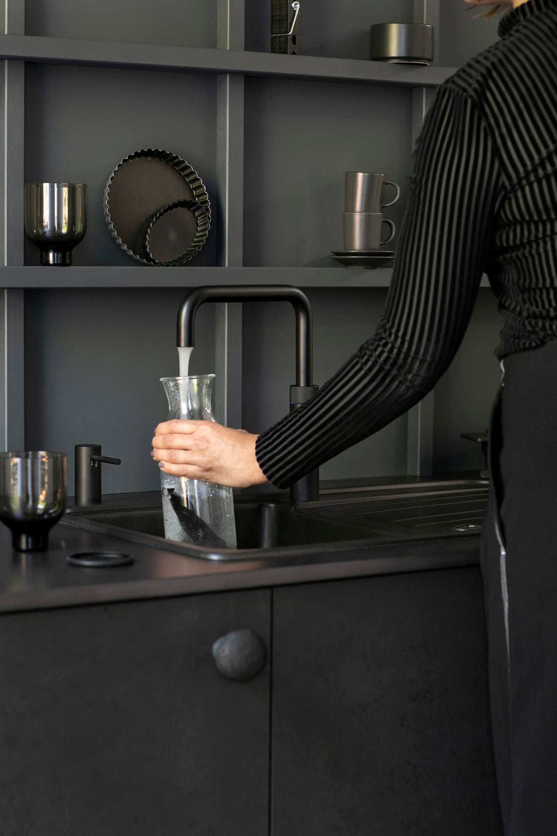 COMBI+ Fusion Square Zwart Tap Quooker