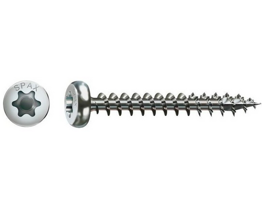 Spax bolkop torx 3,5x15 CK verzinkt voldraad VE= 1000 st Screws Spax