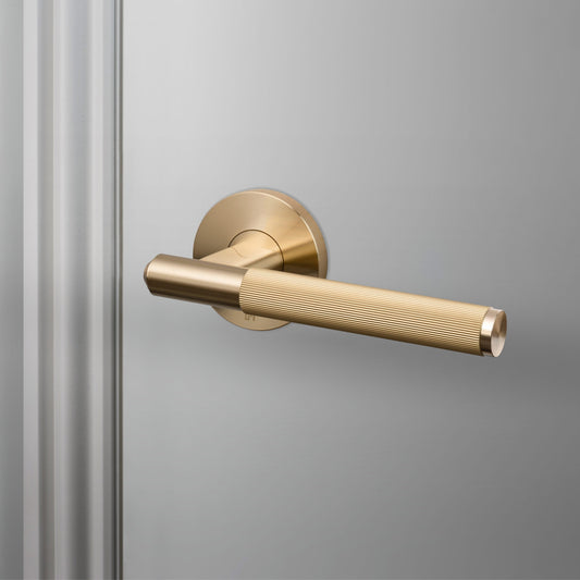 Door Handle Set/Linear/Brass Door handle set Buster & Punch